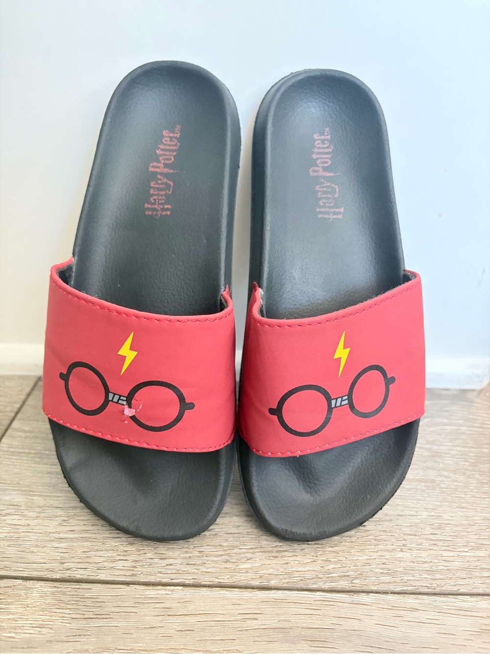 Kids Red Licensed Harry Potter Slide Sandals